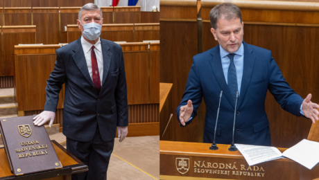 Igor Matovič a poslanec Ján Kerekréti v NR SR