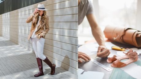 Na snímke je žena v obuvi značky Shapen.