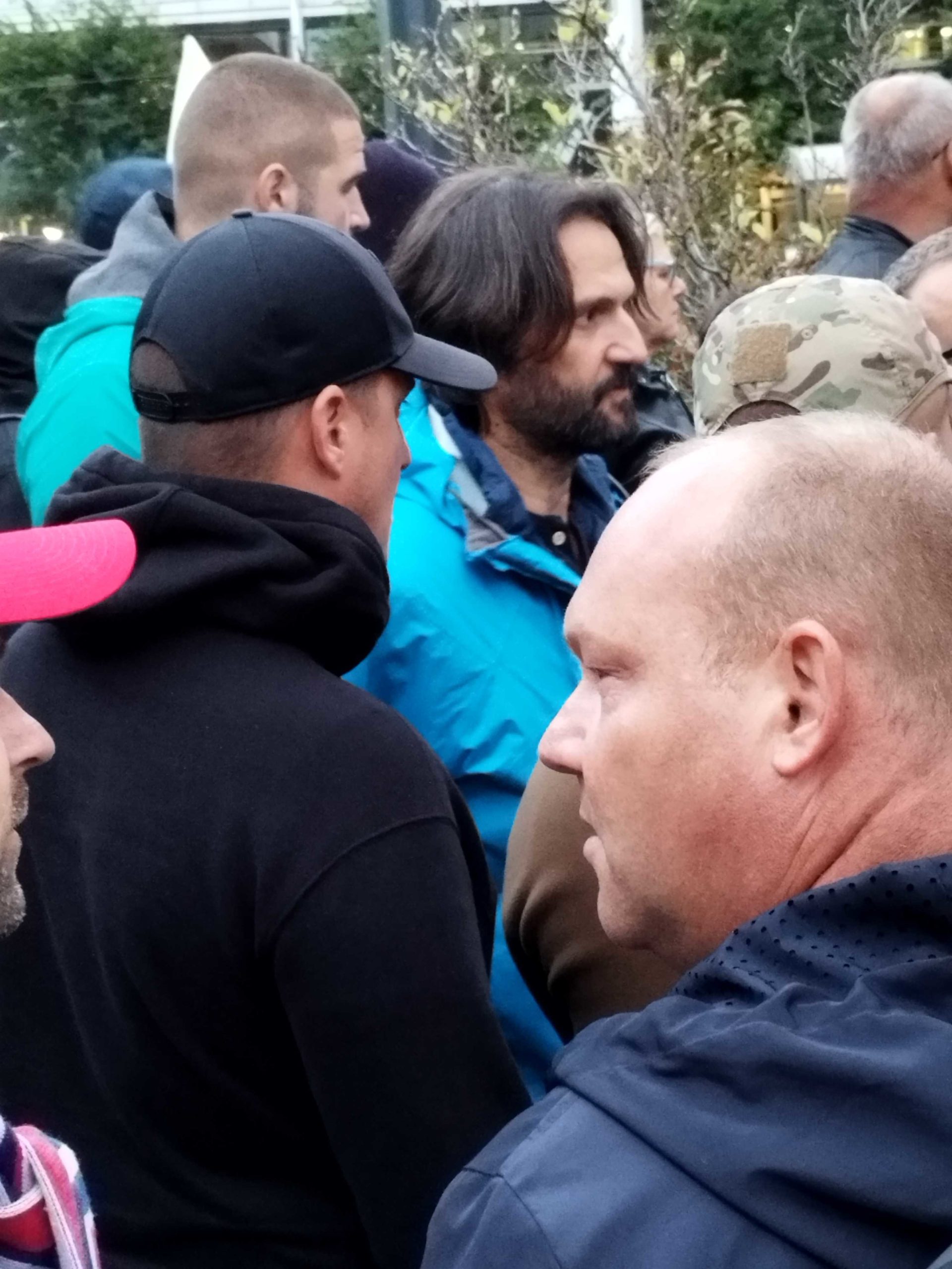 Robert Kaliňák na protivládnom proteste