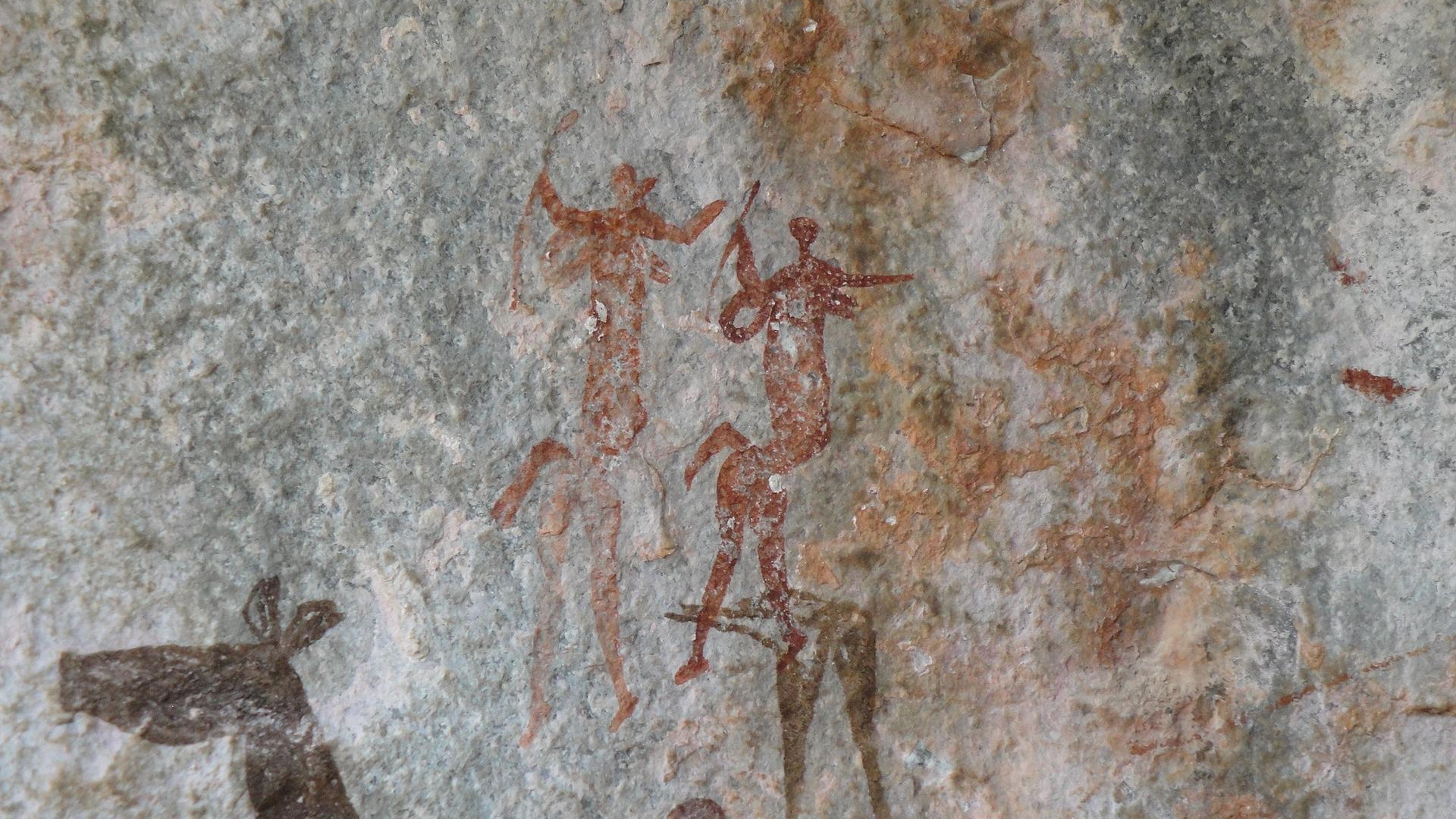 staroveké nástenné maľby v jaskyni