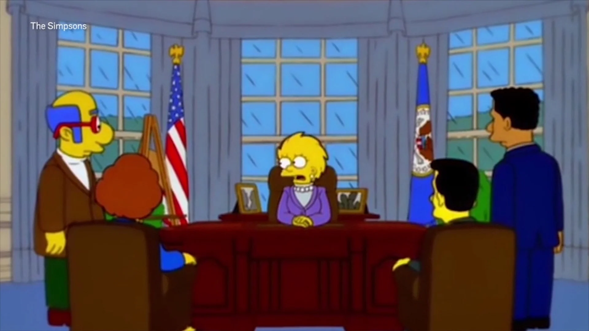 Lisa Simpson ako prezidentka