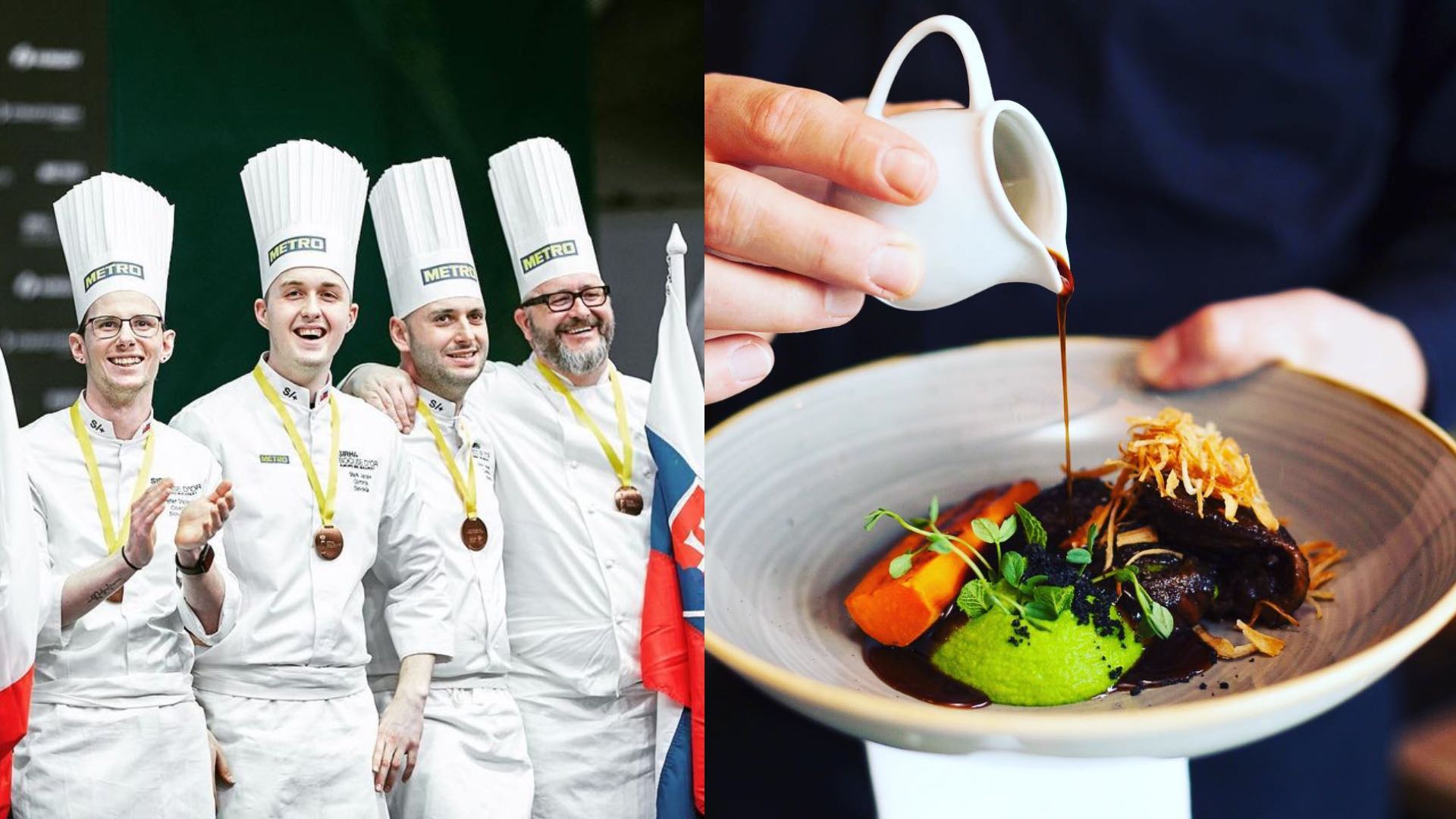 4 šefkuchári a jello na tanieri