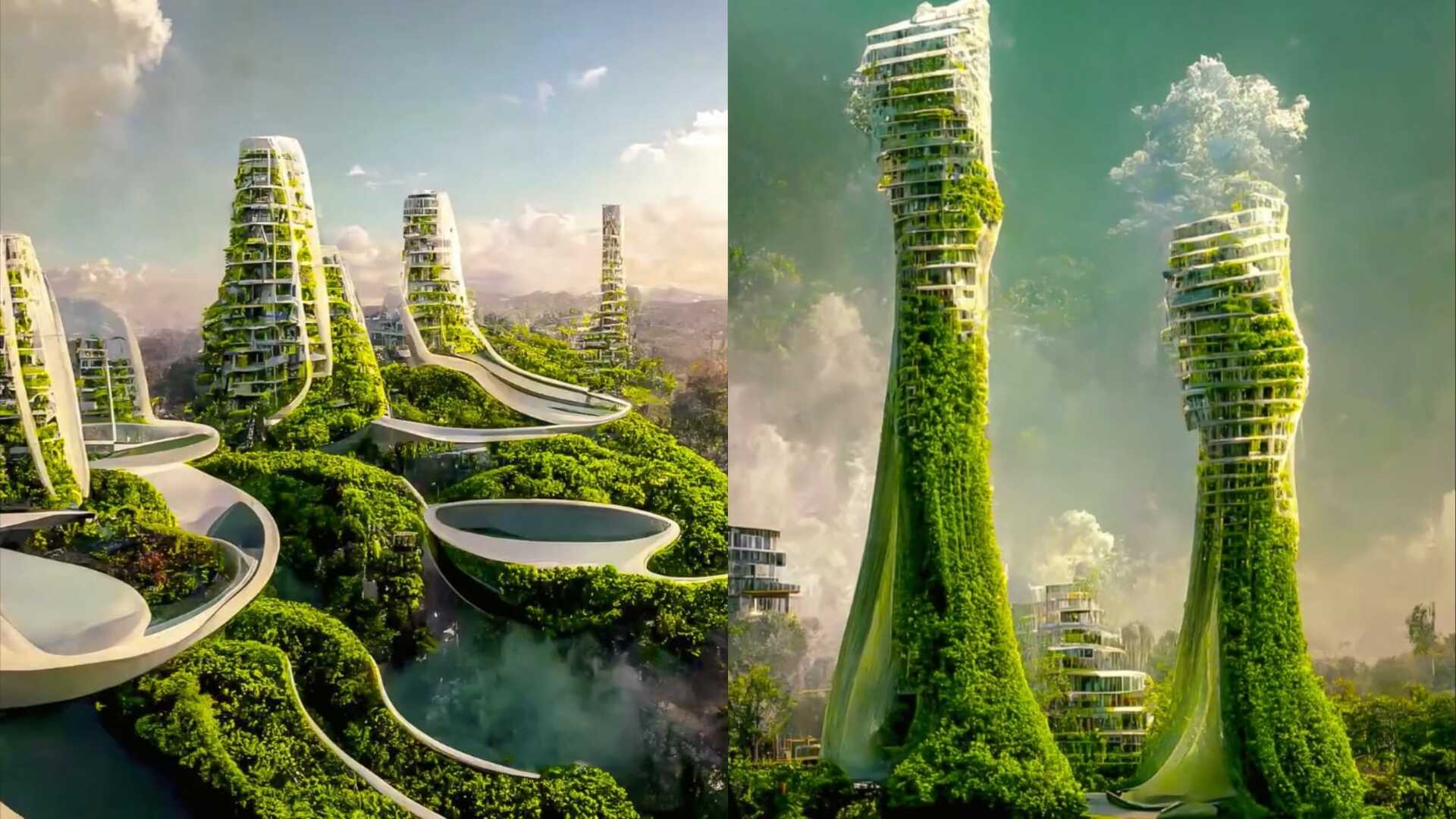 Mrakodrapy budúcnosti - umelá inteligencia - Manas Bhatia