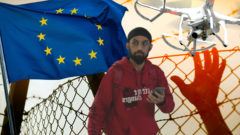 utečenci hranica drony česko slovensko migranti
