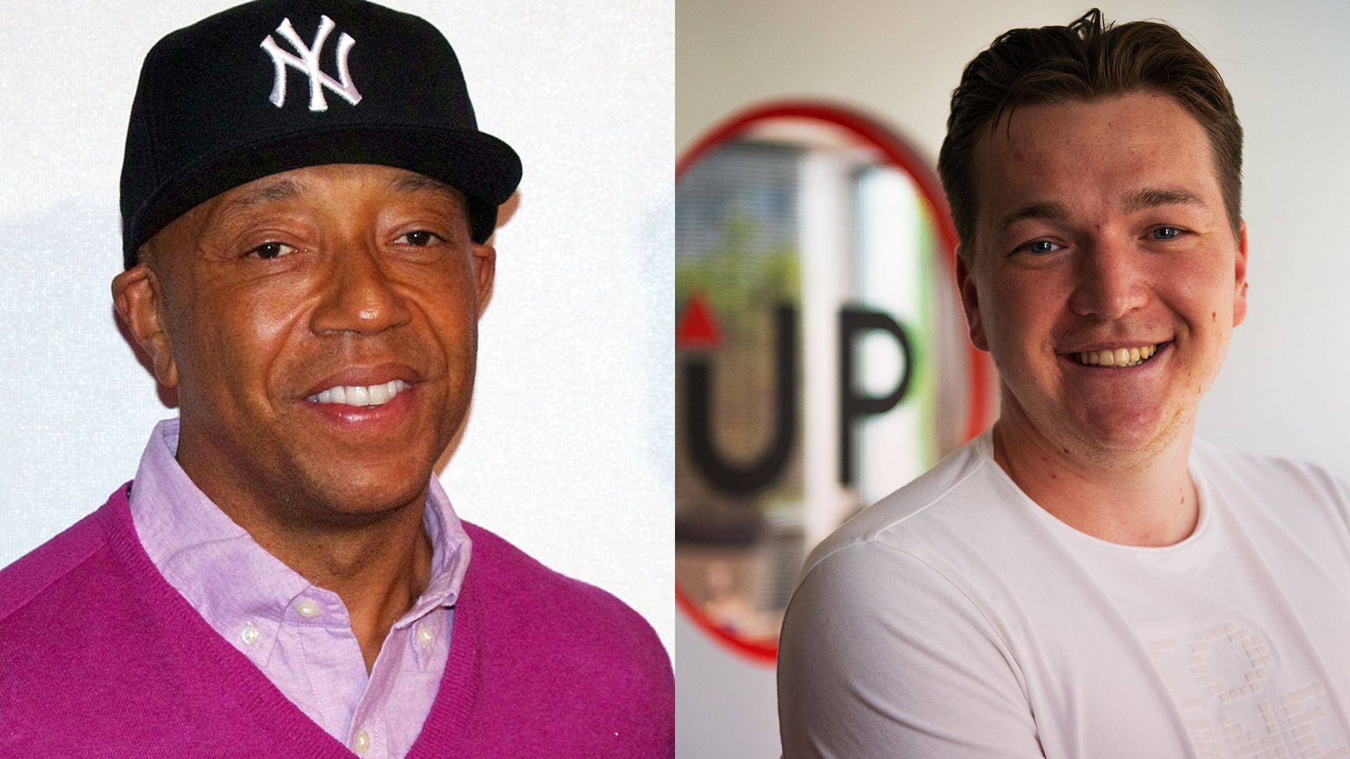 Na snímke je podnikateľ Russell Wendell Simmons a spoluzakladateľ SimpliCity Andrej Krúpa