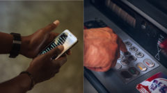 Telefón, podvodníci, bankomat