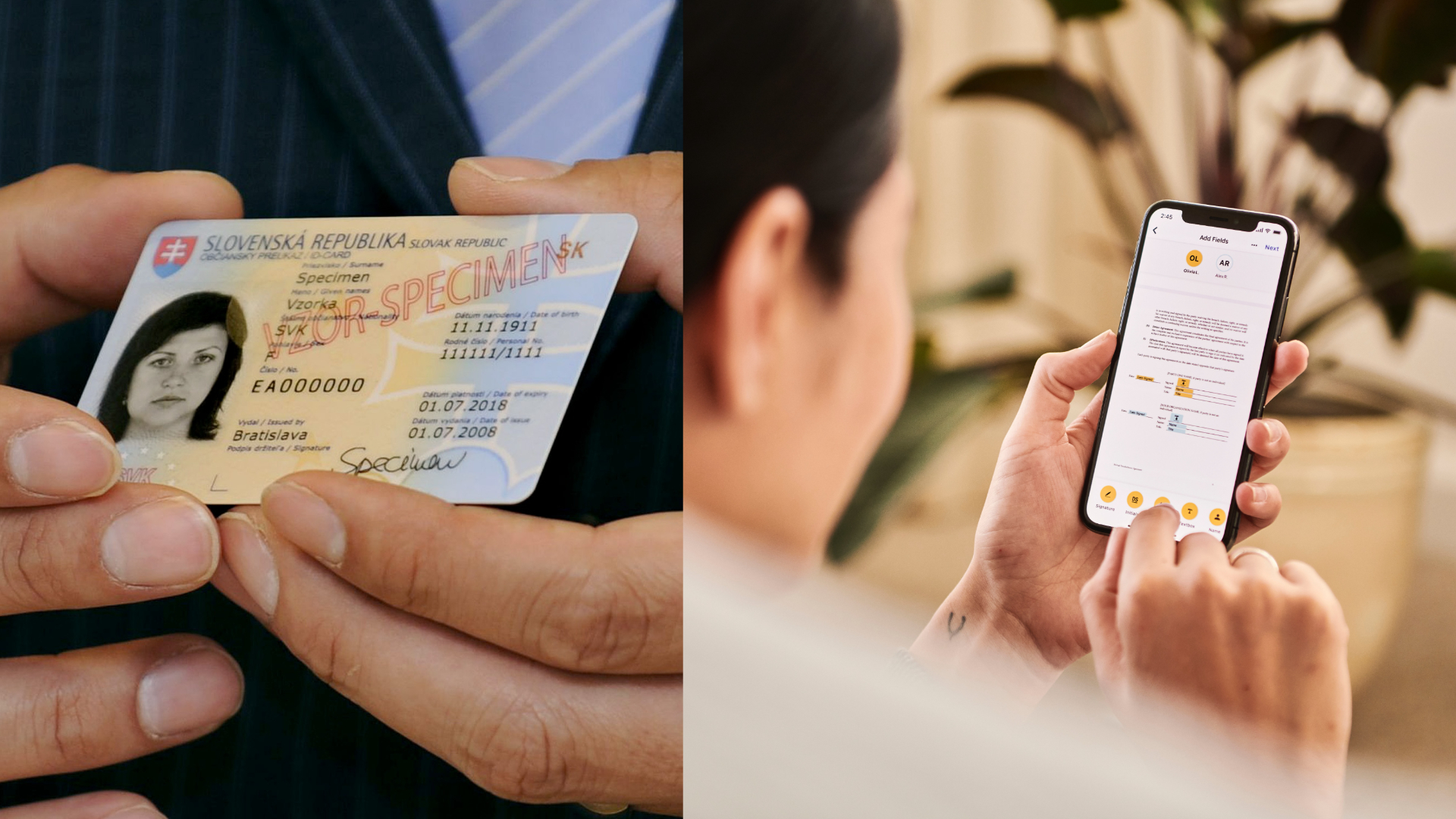 Občiansky preukaz, vzor, elektronický podpis