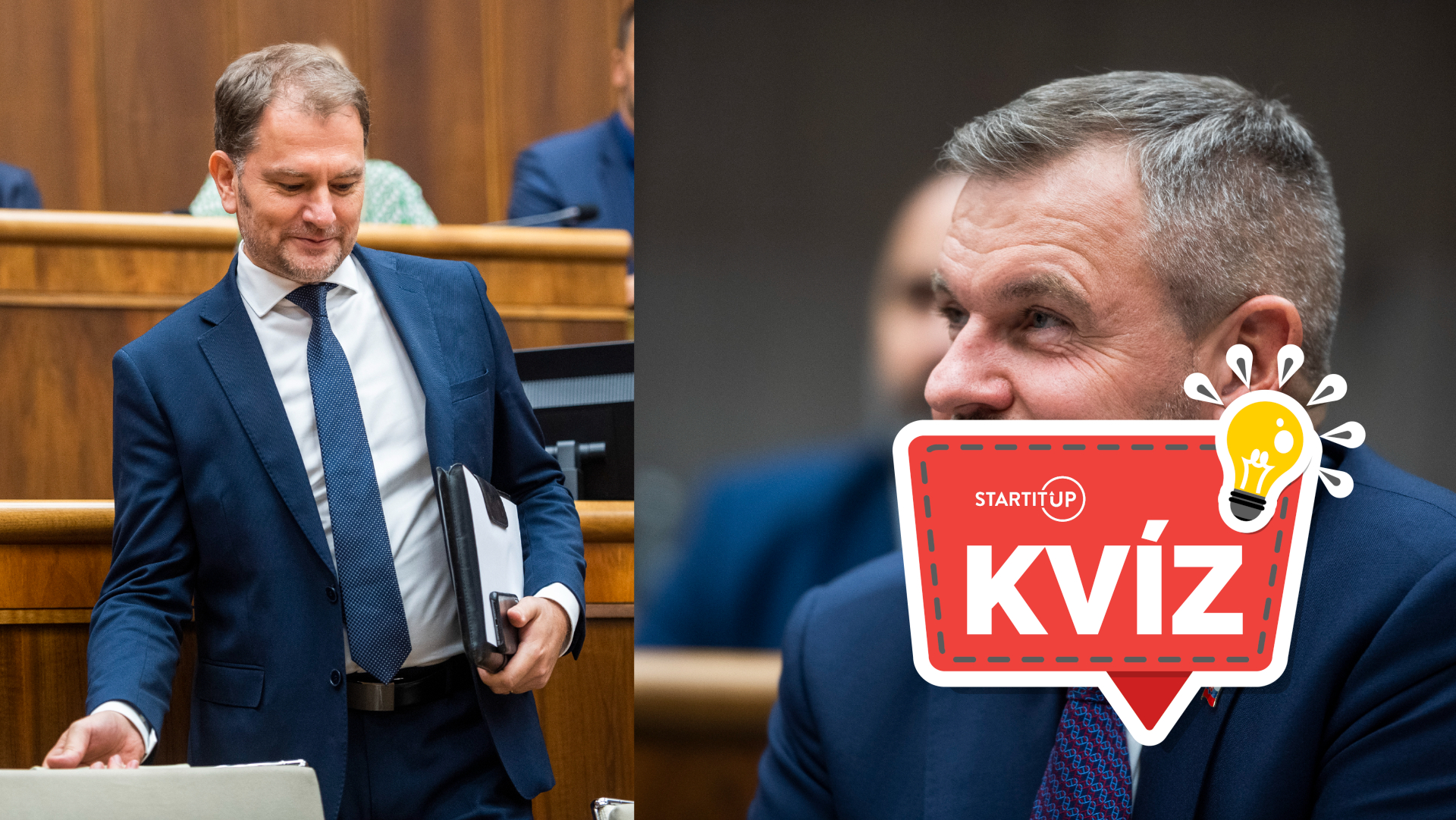 Na snímke je Igor Matovič a Peter Pellegrini