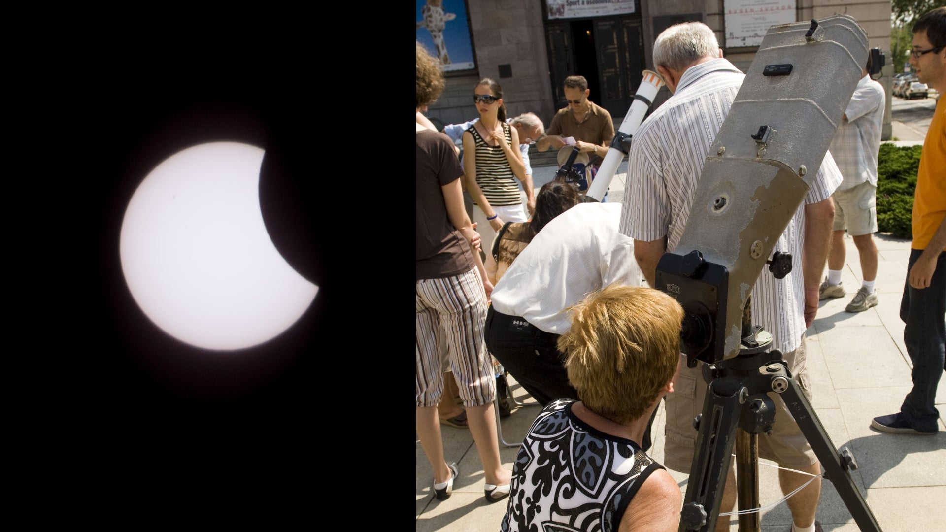 Čiastočné zatmenie Slnka, pozorovanie zatmenia, ilustračné foto
