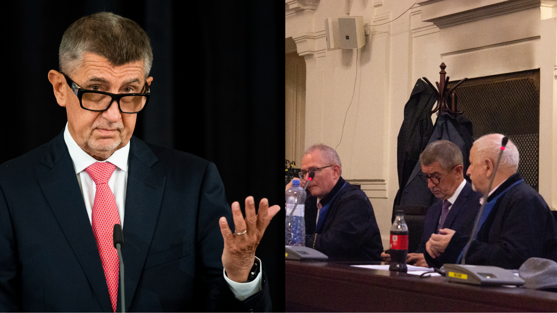 Bývalý premiér ČR Andrej Babiš, Andrej Babiš v pojednávacej miestnosti Mestského súdu.