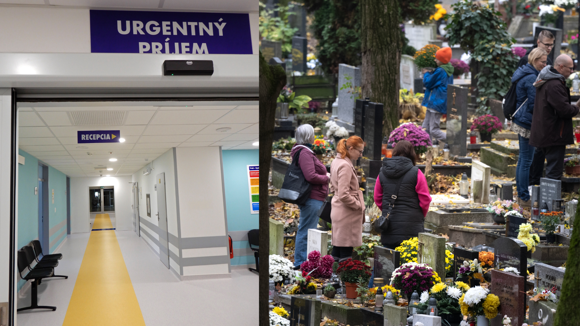 Urgentný príjem v popradskej nemocnici, Cintorín Slávičie – Bratislava