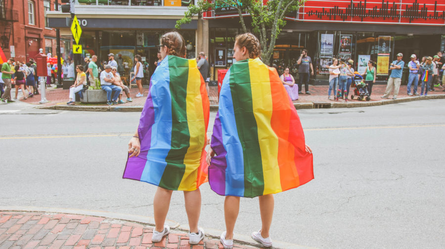 Queer ľudia na pochode, ilustračná foto