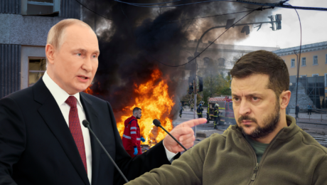 Na fotke je Zelenskyj a Putin