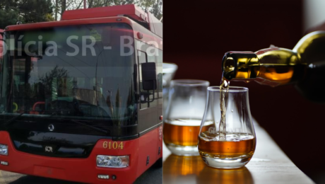 Trolejbus a nalievanie alkoholu