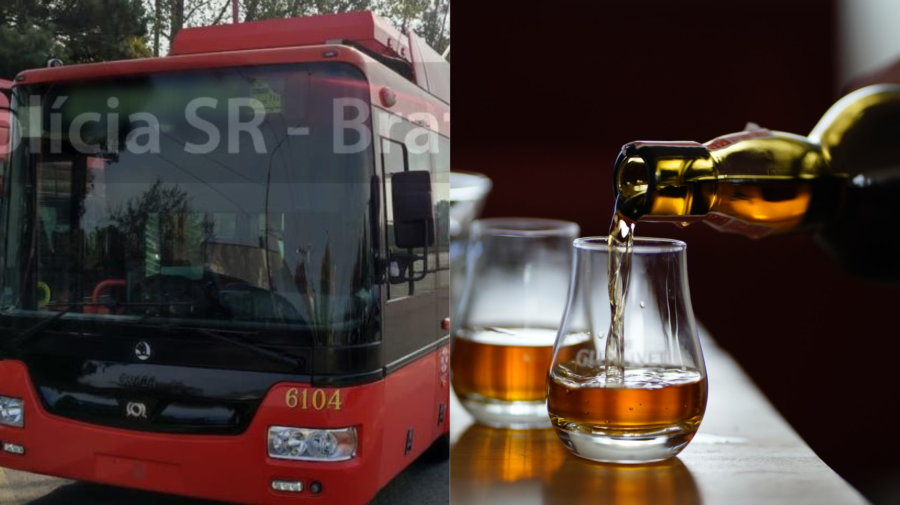 Trolejbus a nalievanie alkoholu