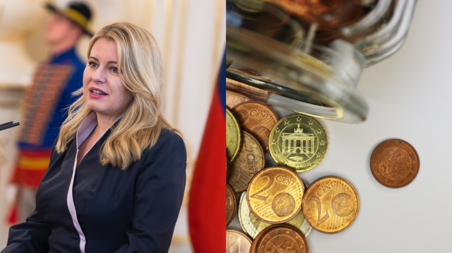 Zuzana Čaputová a mince