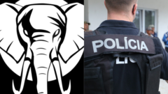 Logo Sloni a policajt v teréne