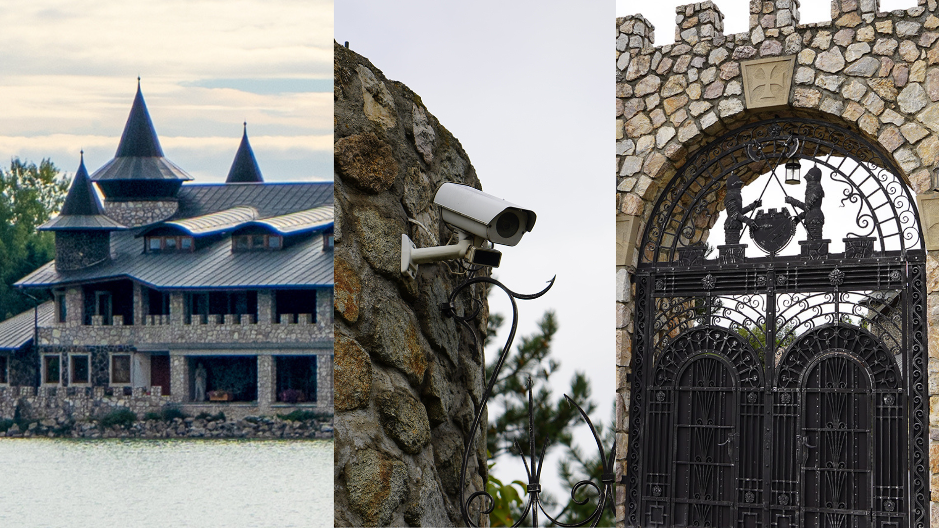 Zámok, kamera a brána