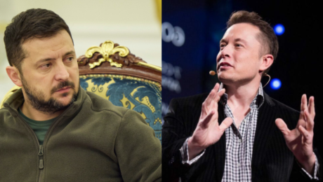 Volodymyr Zelenskyj a Elon Musk