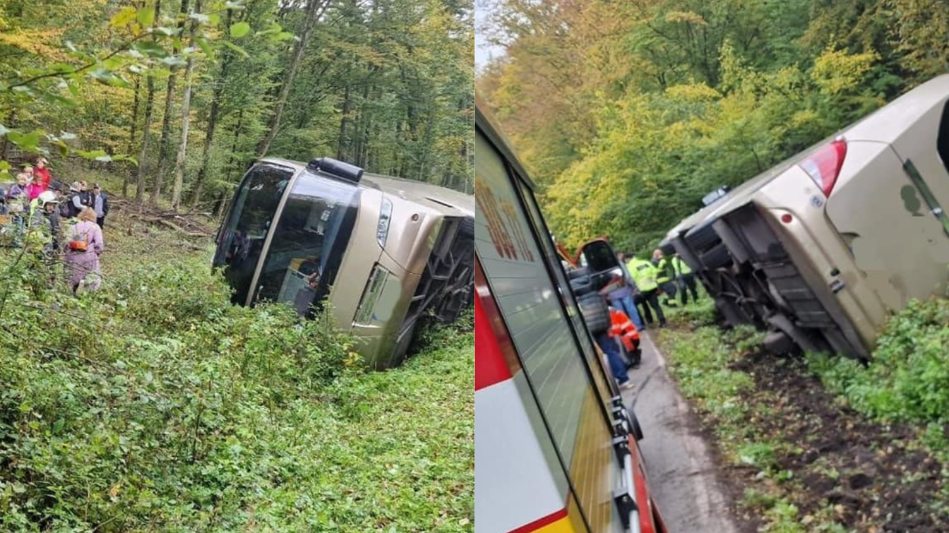 snímky z nehody v okrese levice