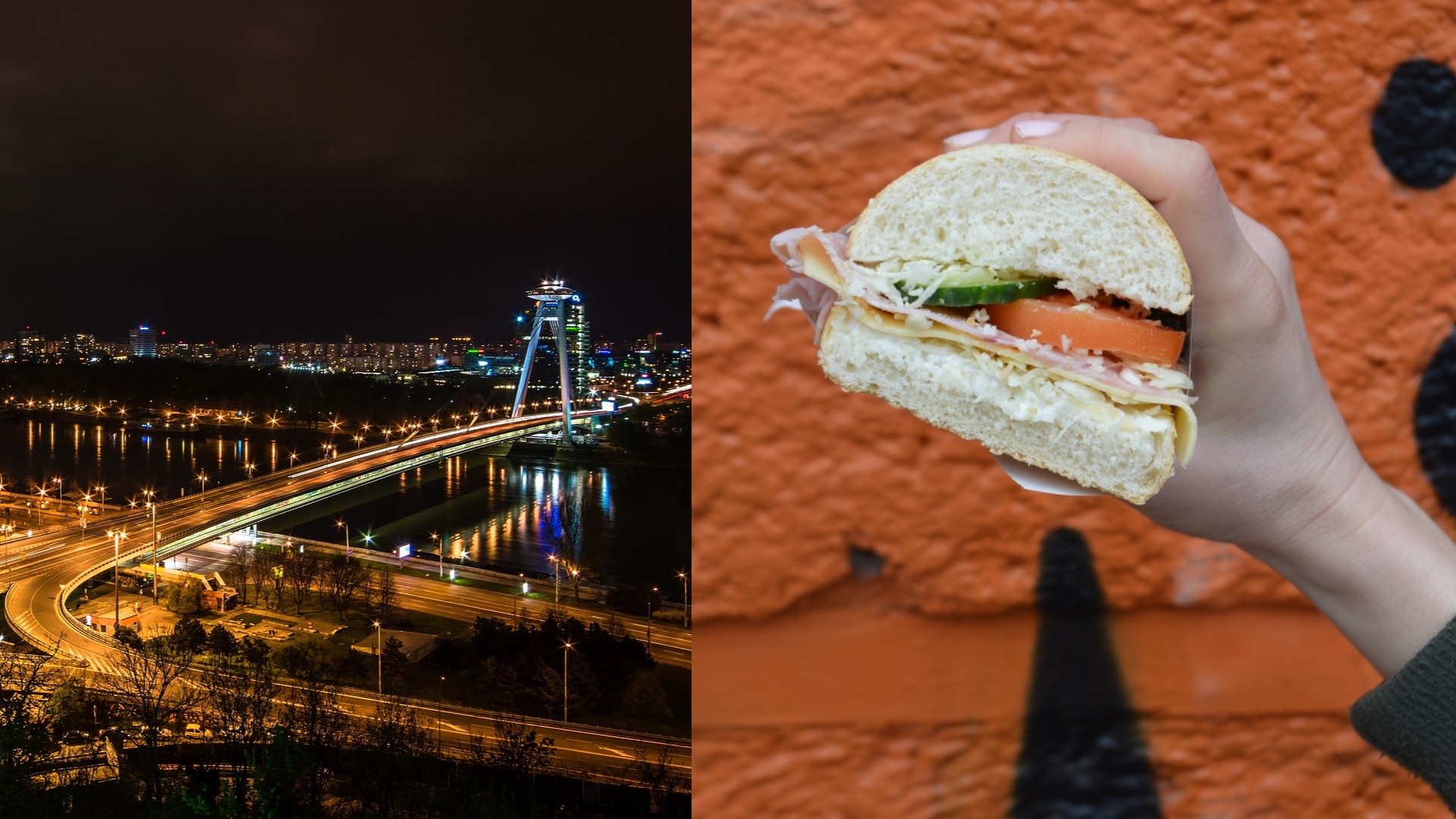 nočná Bratislava a richman