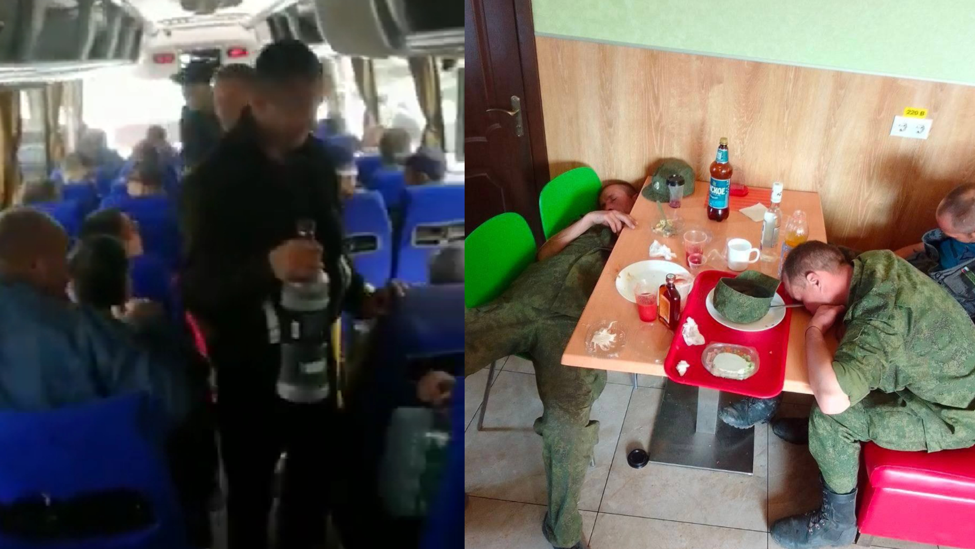 opití Rusi počas mobilizácie