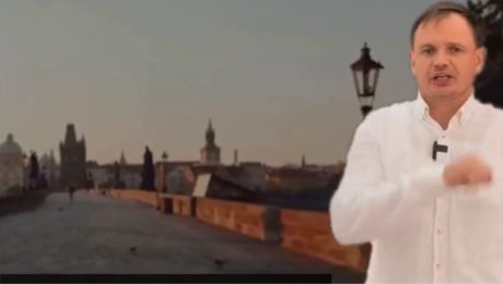 Kirill Stremousov recituje, že Praha je ruská