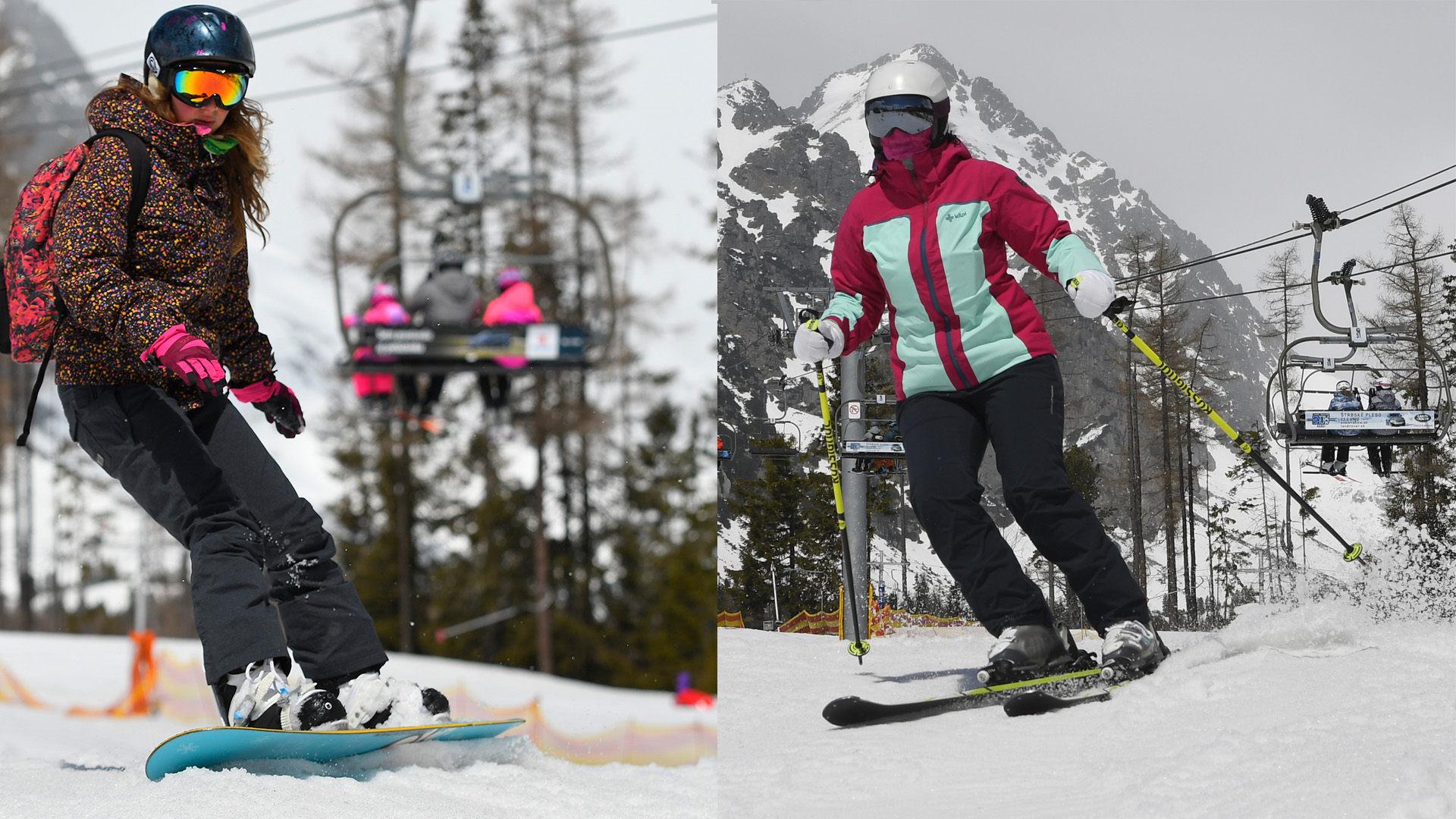 Jarná lyžovačka na Štrbskom Plese vo Vysokých Tatrách