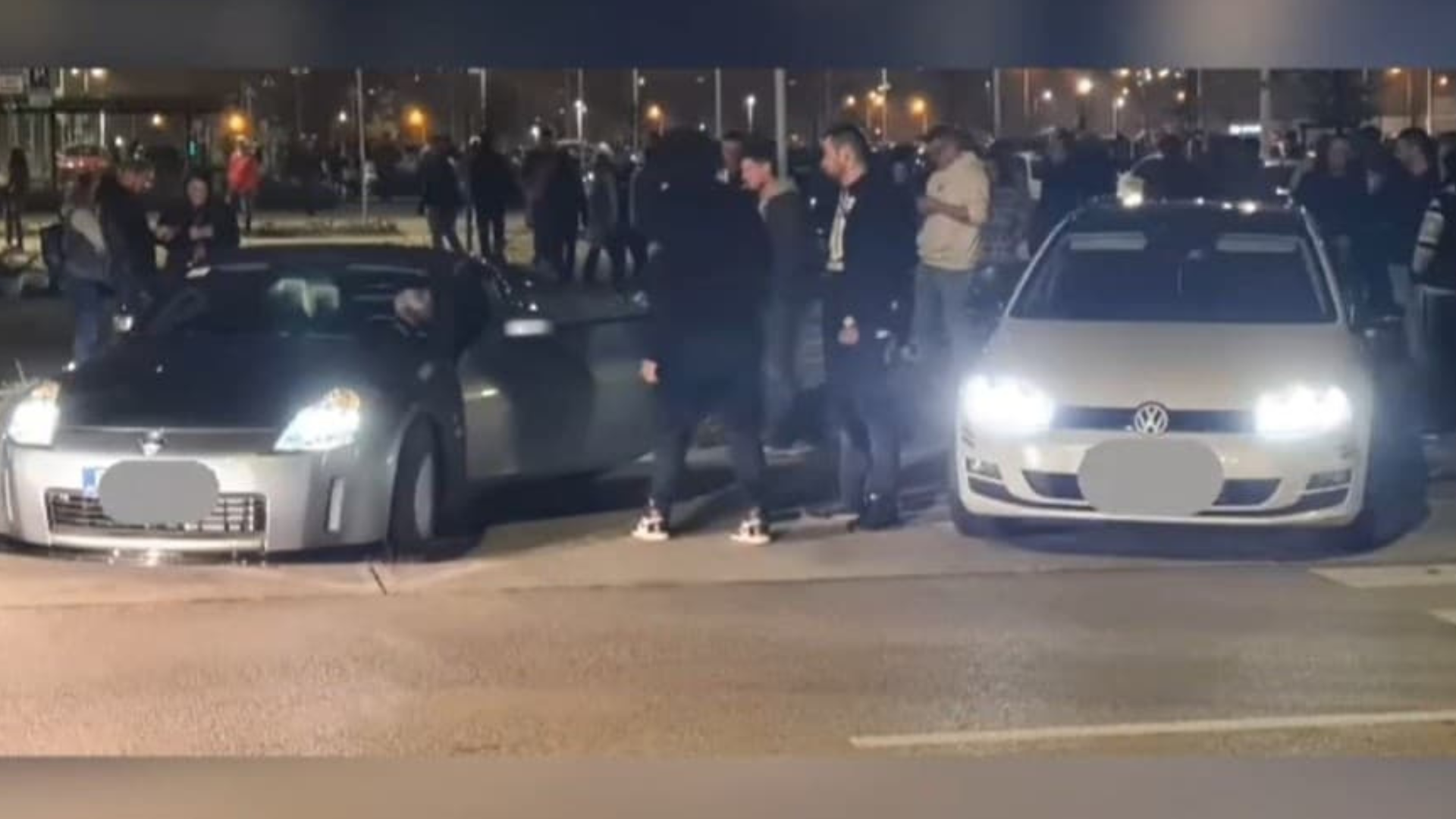 Nelegálny Nelegálny tuningový zraz pred Borry Mall