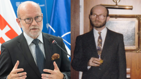 Na snímke Rastislav Káčer v súčasnosti a minulosti