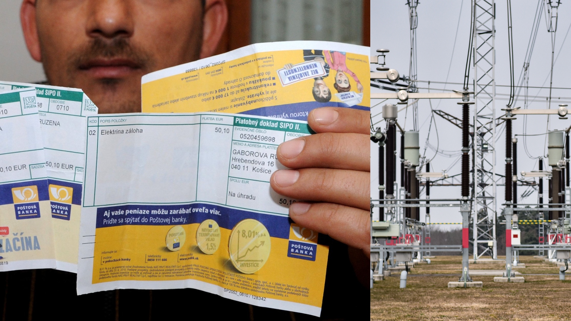 elektrina, účty za elektrinu