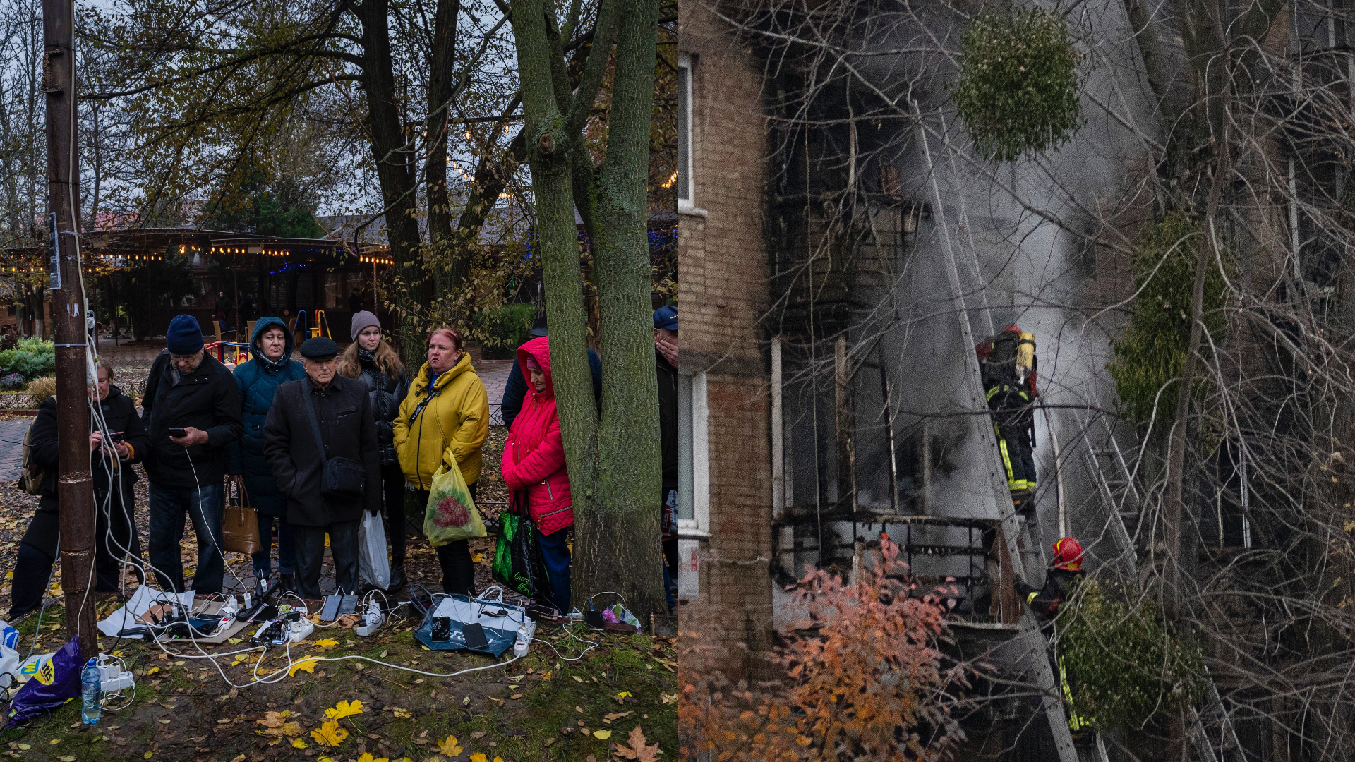 Ukrajinci pri nabíjacej stanici a zničený Cherson, kde sa našli mučiarne