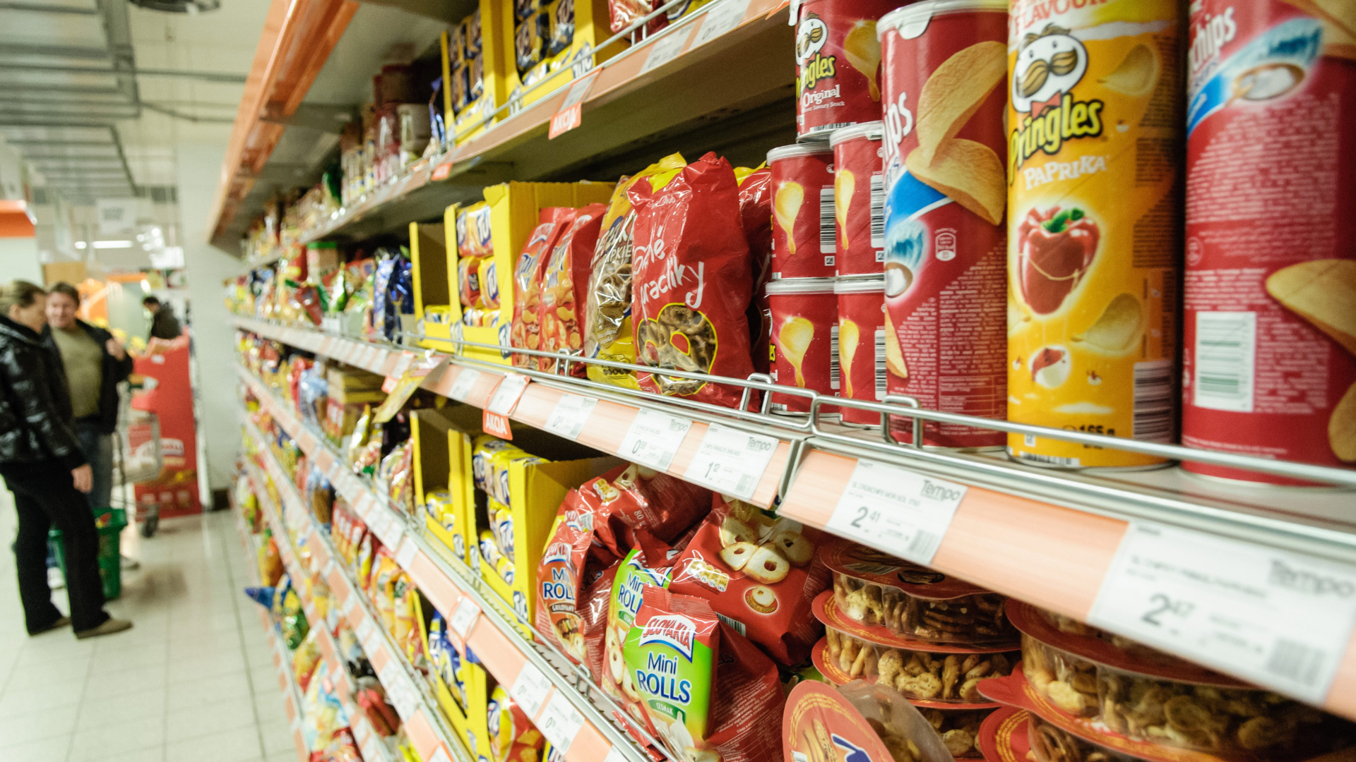 Potraviny v predajni COOP Jednota, ilustračná foto