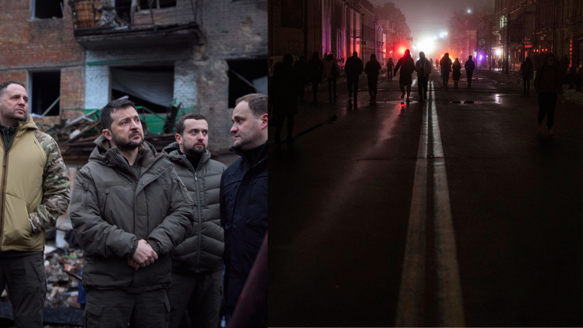 Ukrajinský prezident Zelenskyj, výpadky elektriny po celej krajine