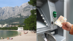 Pláž na Makarskej a výber peňazí z bankomatu