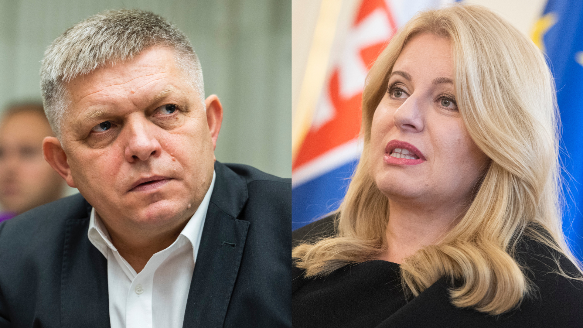 Robert Fico a prezidentka Zuzana Čaputová