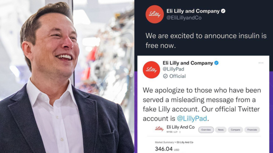 Elon Musk a tweet spoločnosti Eli Lilly