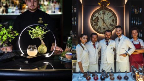 drink v terrarium a Armani pred zlatými hodinami