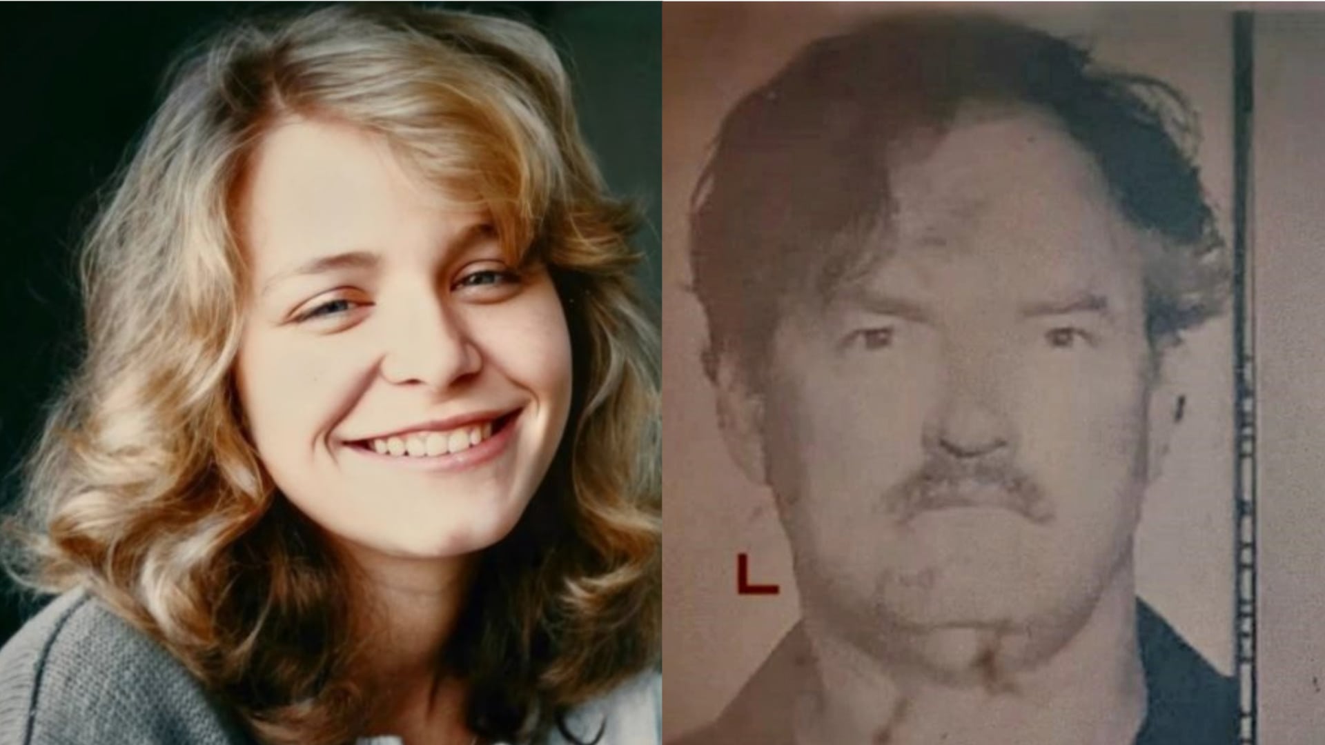 Vľavo dievča, ktoré bolo obeťou, vpravo násilník