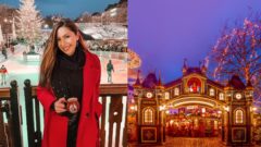 Na snímke je žena na vianočných trhoch.