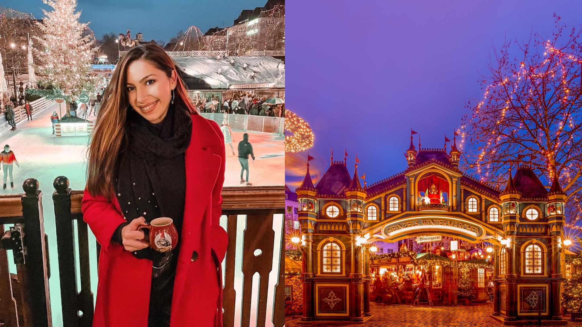 Na snímke je žena na vianočných trhoch.