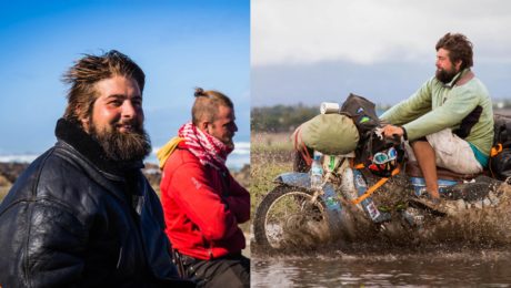 Na snímke je Marek Slobodník na motorke.