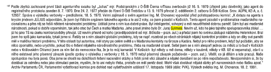 Screenshot spisu ŠtB