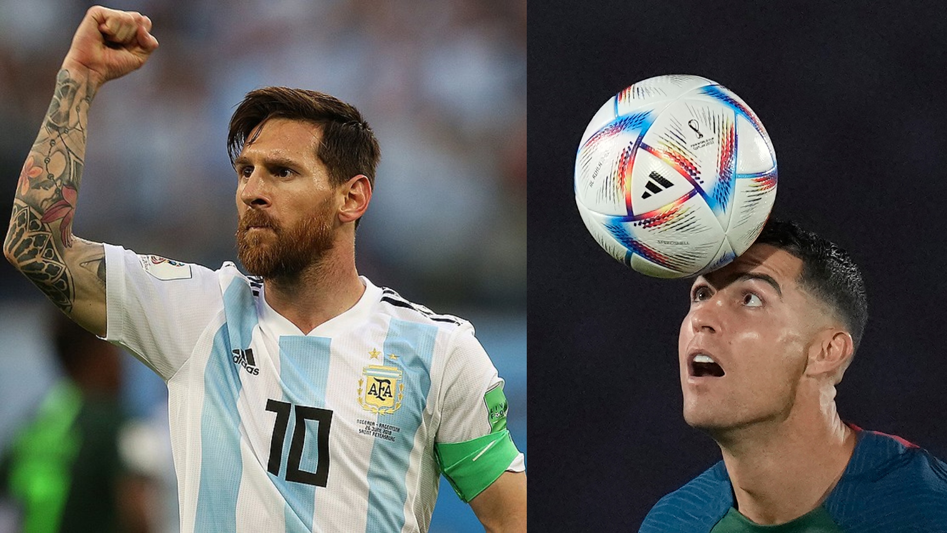 Portugalský futbalista Cristiano Ronaldo hlavičkuje na tréningu počas MS v katarskej Dauhe