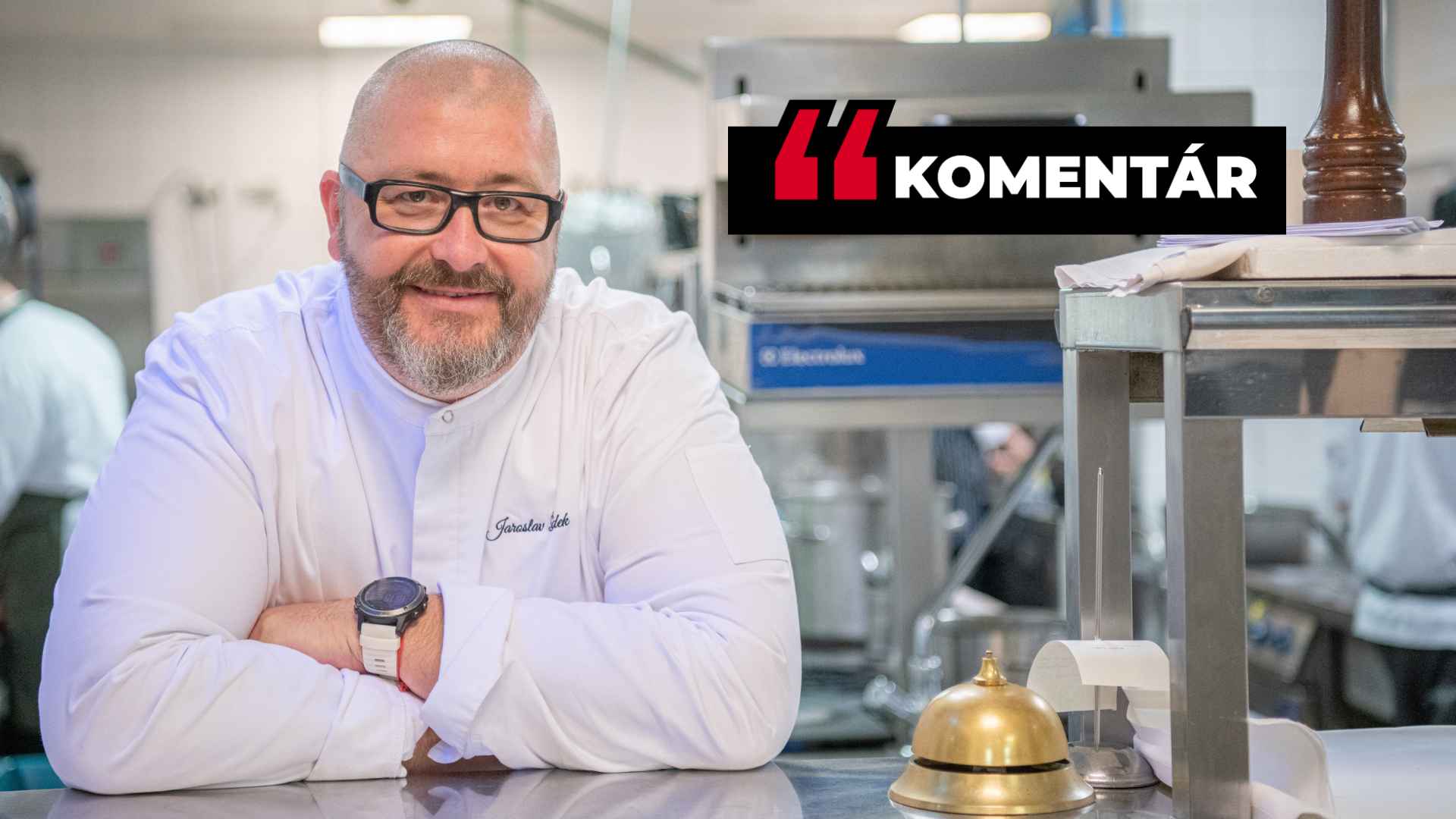 Jaroslav Žídek v kuchyni