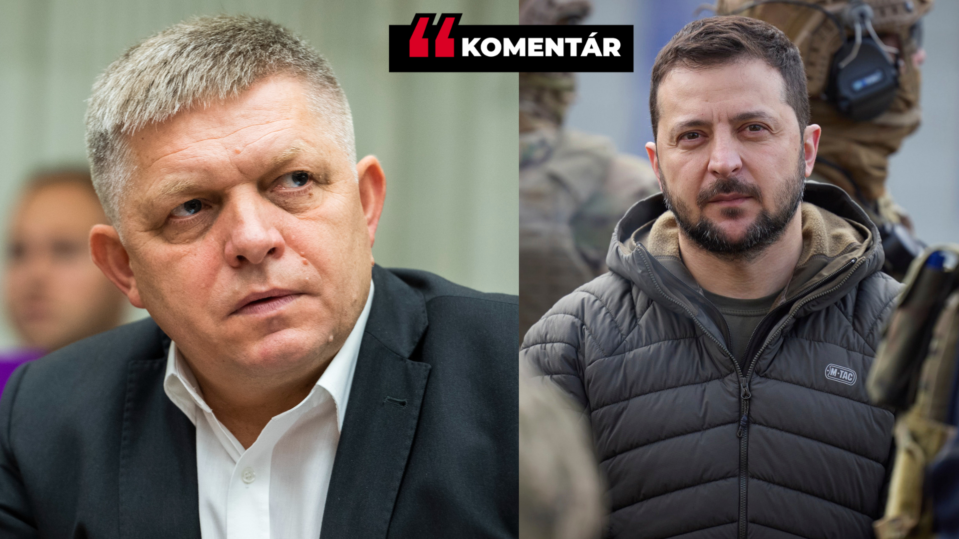 Robert Fico a Volodymyr Zelenský