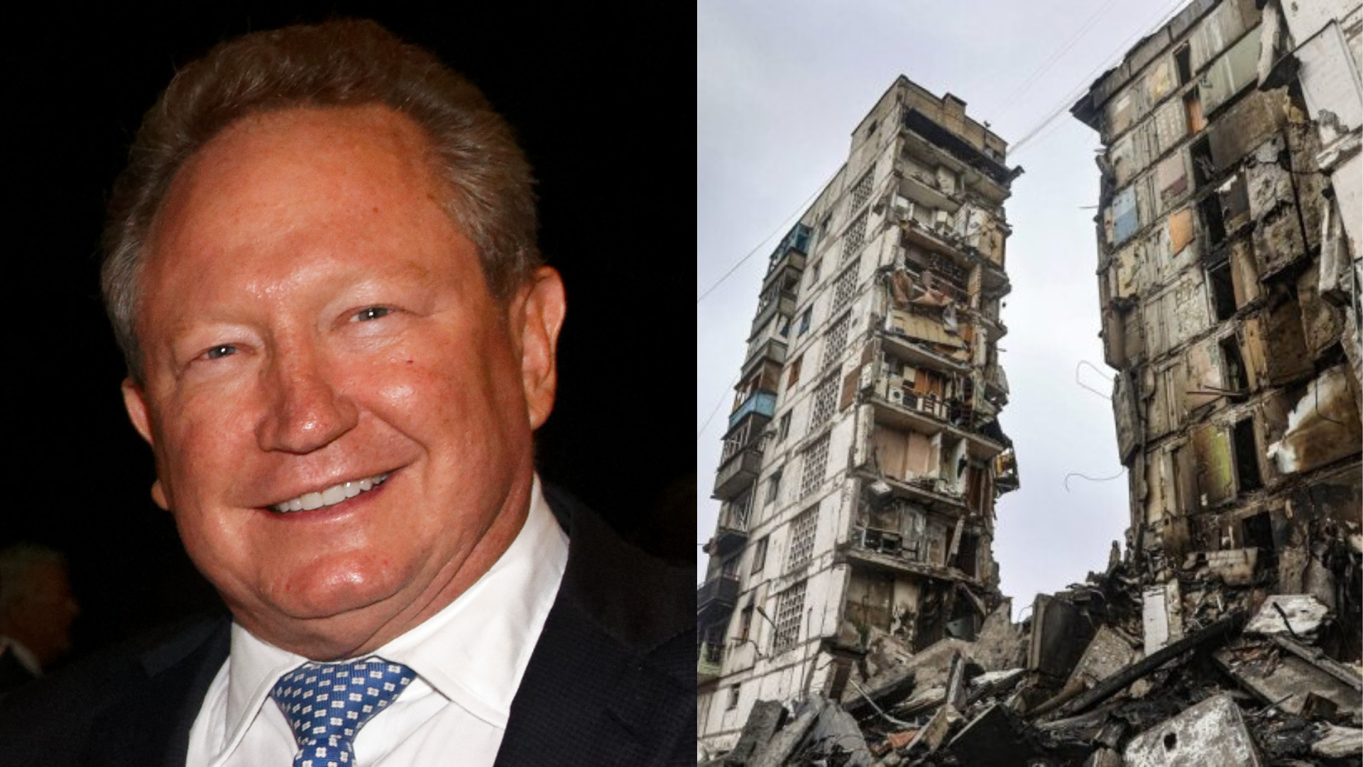 Miliardár a vojnou zničené mesto