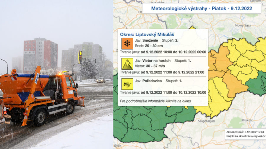 Slovensko čaká snehová kalamita