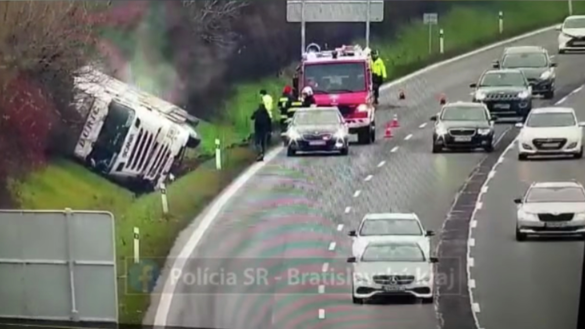 Nehoda na diaľnici D1