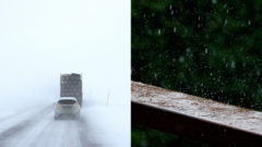 počasie, sneh, dážď